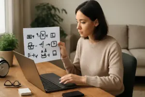 Gestione efficace del tempo per chi lavora da casa: una tabella visiva che semplifica la giornata