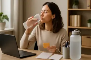 Idratazione durante il lavoro sedentario: trucchi pratici per bere quanto serve senza sforzo
