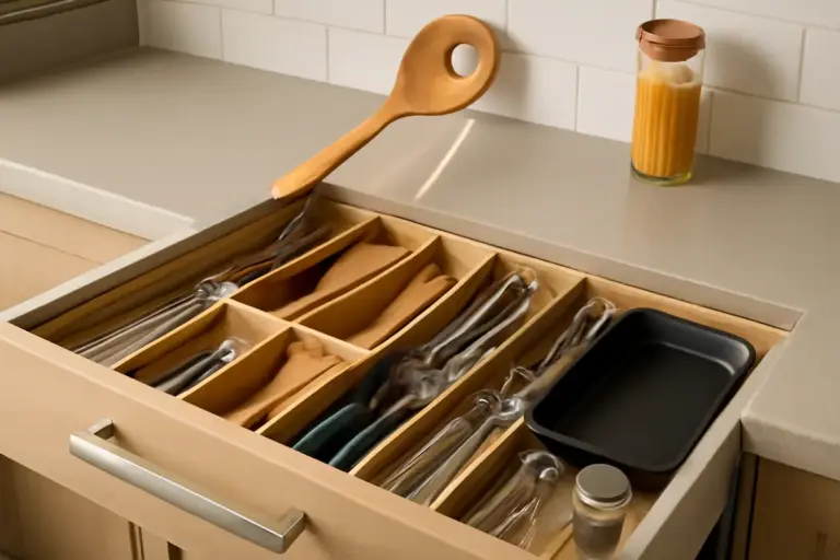 Come organizzare i cassetti della cucina? un metodo semplice per ritrovare subito tutto